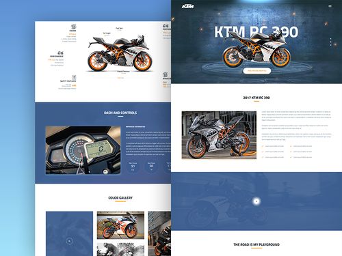 摩托车 psd模板 客户端首页网页界面网页设计
